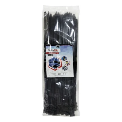 Collier colson plast N° 7.6 x 500 NOIR ** SAFETTE